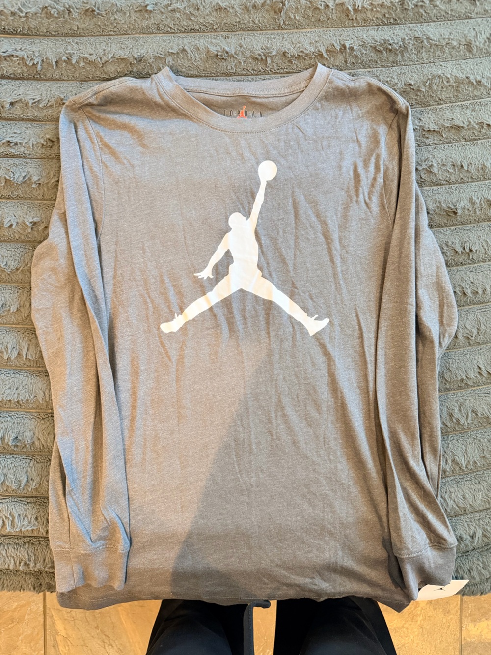 Jordan Kids Gray long sleeve tee